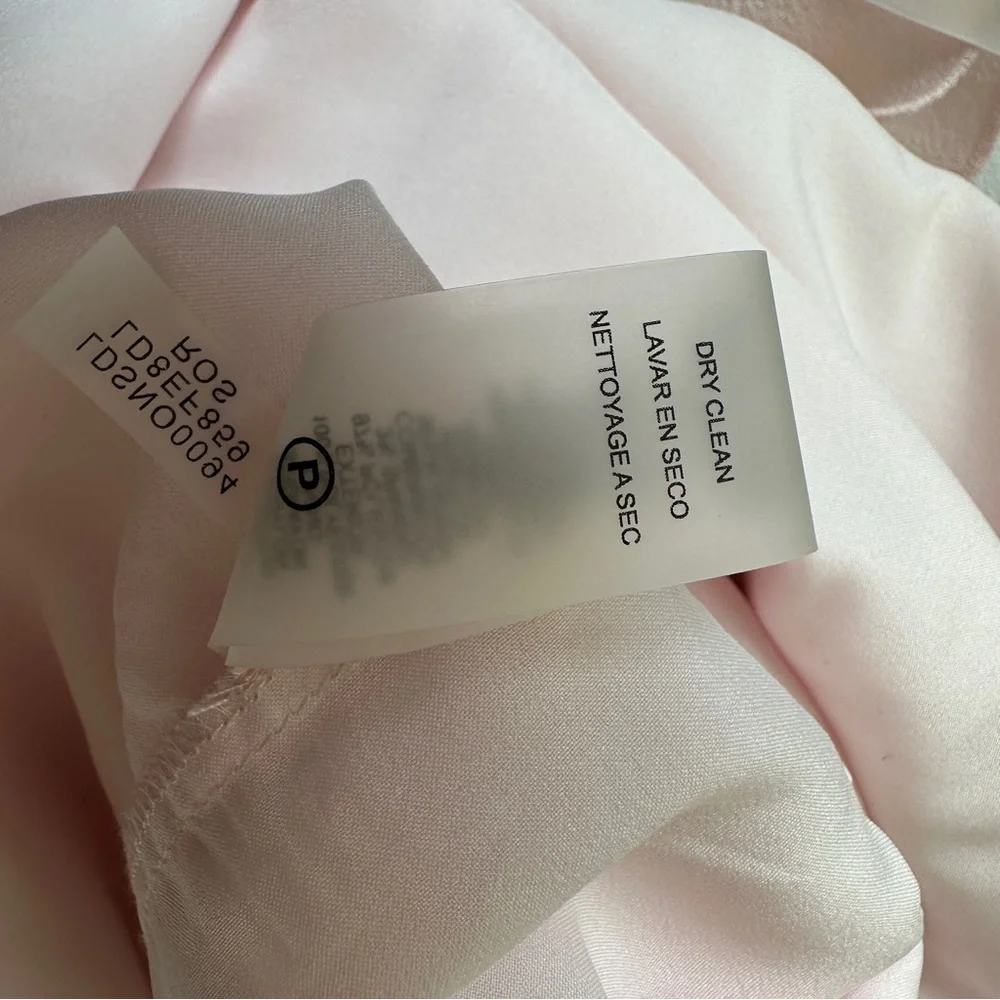 Karl Lagerfeld lace top ruffle hem dress light pink - Picture 8 of 9